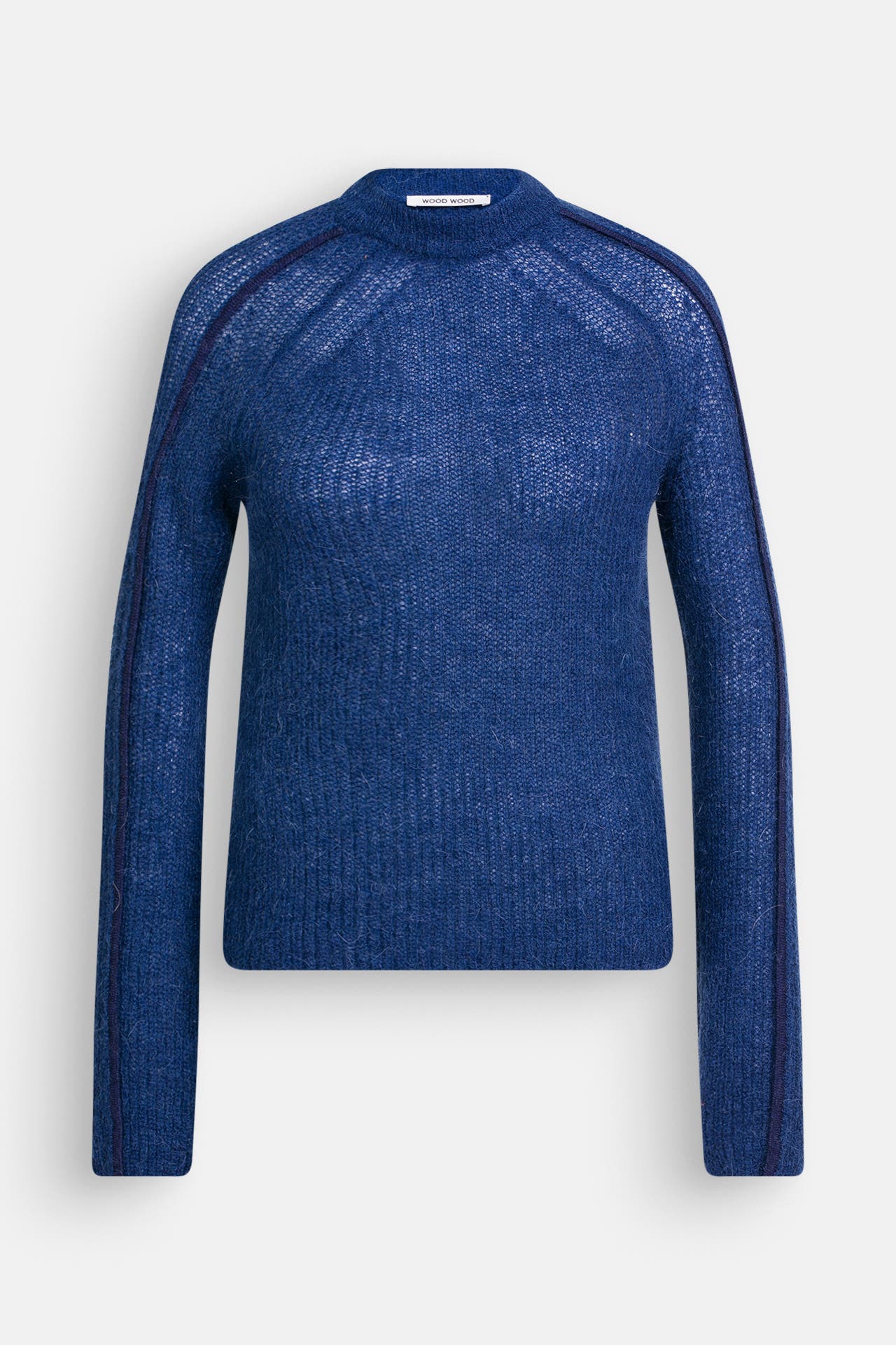 WOOD WOOD Strickpullover 'Makayla' dunkelblau, Bild 1