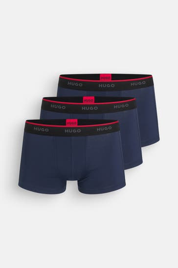 HUGO 3er-Pack Boxer Trunks dunkelblau