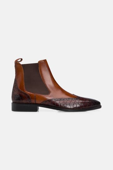 MELVIN & HAMILTON Chelsea-Boots 'Alex 9' dunkelbraun