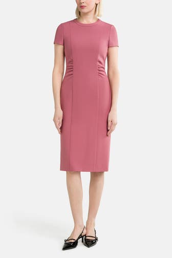 BOSS Kleid 'Dufeva' dunkelrosa