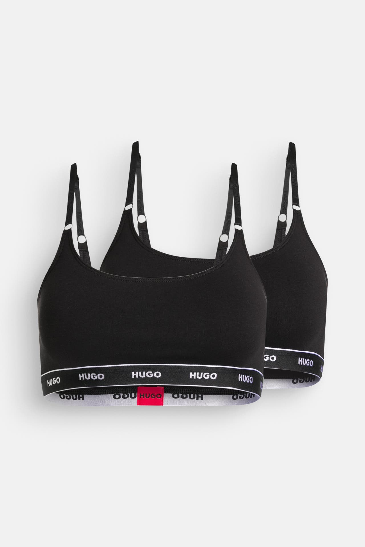 HUGO 2er-Pack Bralette schwarz, Bild 1