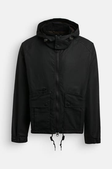 BARBOUR Wachsjacke 'Bardon' schwarz