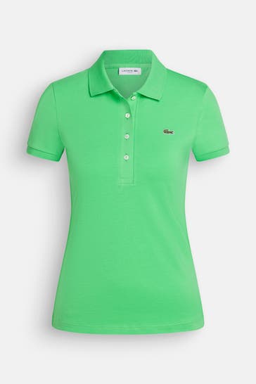 LACOSTE Polo-Shirt neongrün