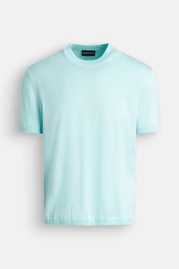 EMPORIO ARMANI - Strickshirt aqua
