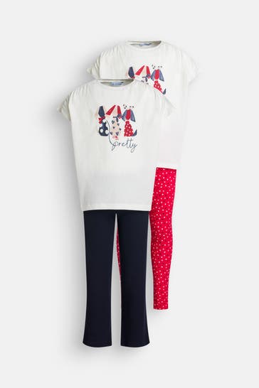 MAYORAL Set: 1 T-Shirt und 2 Leggings