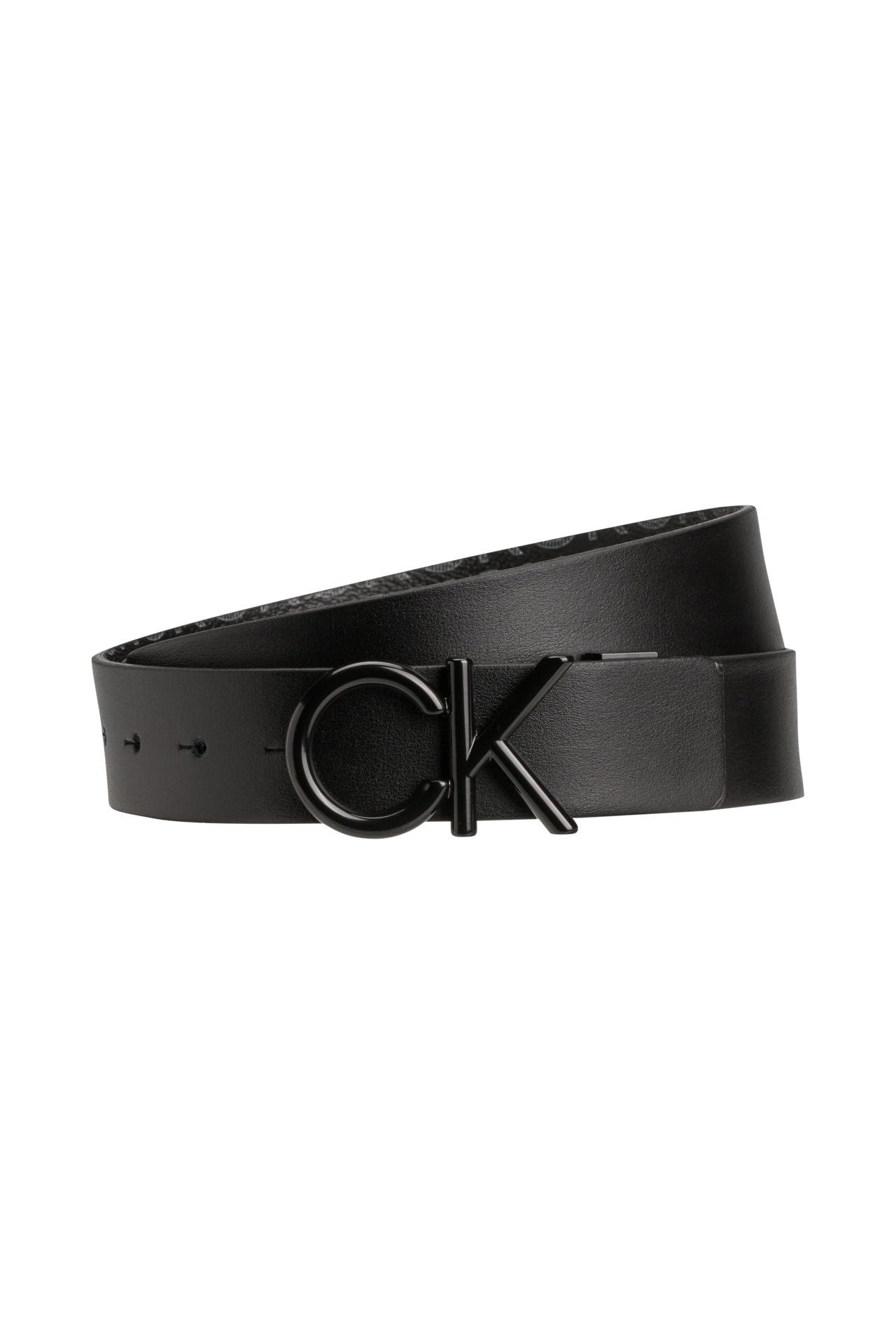 CALVIN KLEIN Wendegürtel schwarz-gemustert, Bild 1