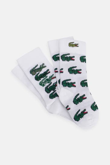 LACOSTE 2er-Pack Socken weiß