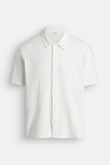 WOOL & CO Polo-Shirt weiß