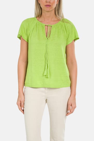 LUISA CERANO Leinen-Shirt apfelgrün