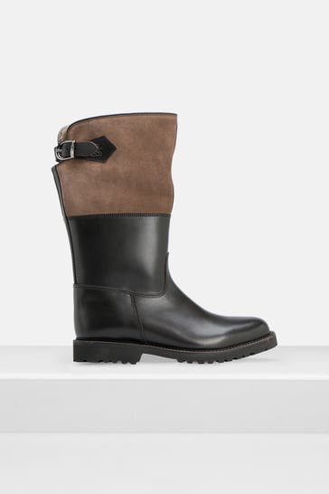 LUDWIG REITER Lederstiefel 'Maronibrater' dunkelbraun