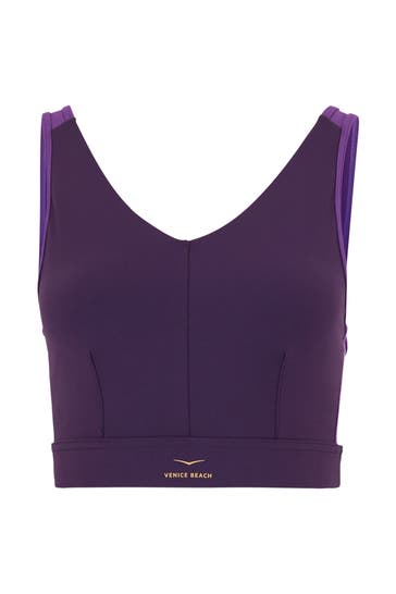 VENICE BEACH Sport-Bustier 'Abigail' aubergine