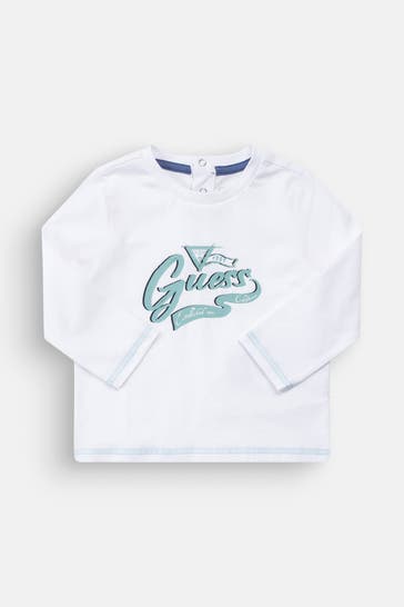 GUESS Longsleeve weiß