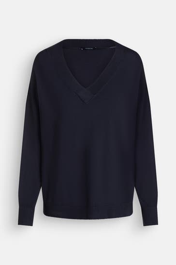 COMMA, Strickpullover schwarzblau