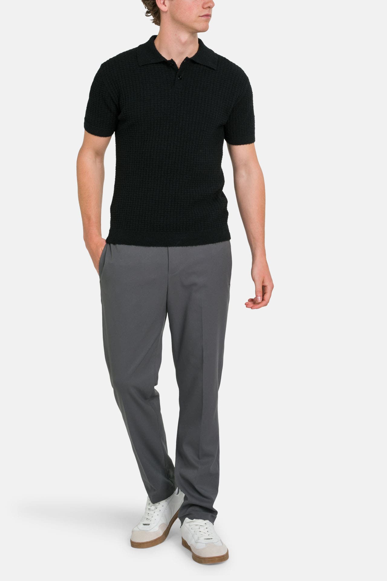 DANIELE FIESOLI Polo-Shirt 'Vrille Punto' schwarz, Bild 1