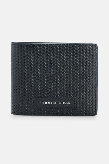 TOMMY HILFIGER Ledergeldbörse schwarz