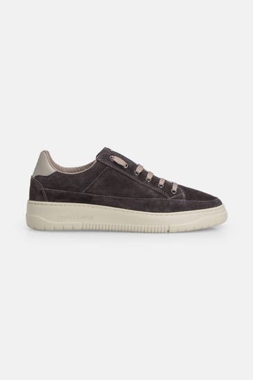CANDICE COOPER Leder-Sneaker dunkelgrau