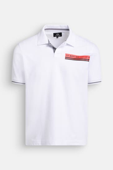 LA MARTINA Polo-Shirt weiß