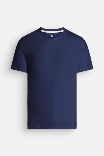 COLOURS & SONS T-Shirt dunkelblau meliert