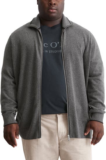 MARC O'POLO Sweatjacke grau