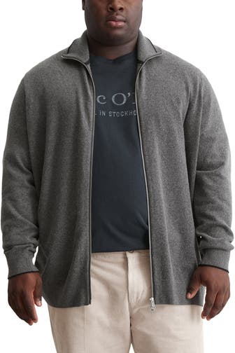 MARC O'POLO Sweatjacke grau