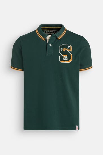 SUPERDRY Polo-Shirt dunkelgrün
