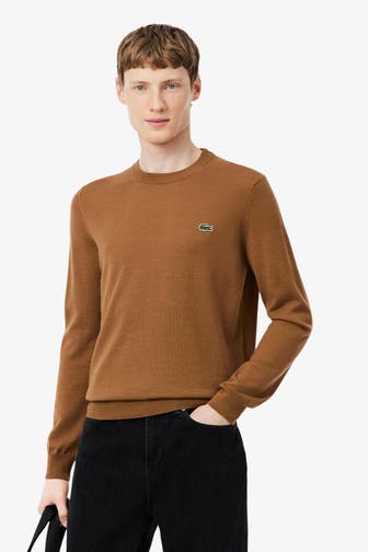 LACOSTE Wollmix-Pullover camel