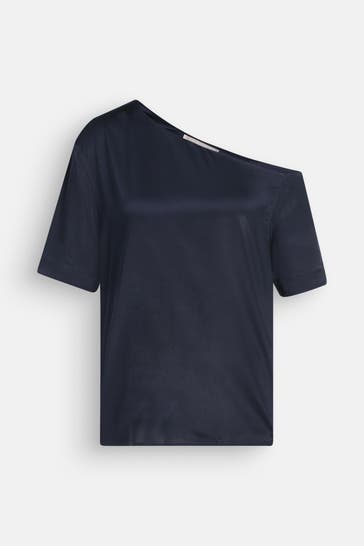 (THE MERCER) N.Y. Seidenbluse navy