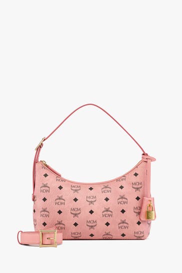 MCM Handtasche rosa gemustert