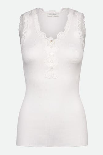 ROSEMUNDE Seidenmix-Top weiß