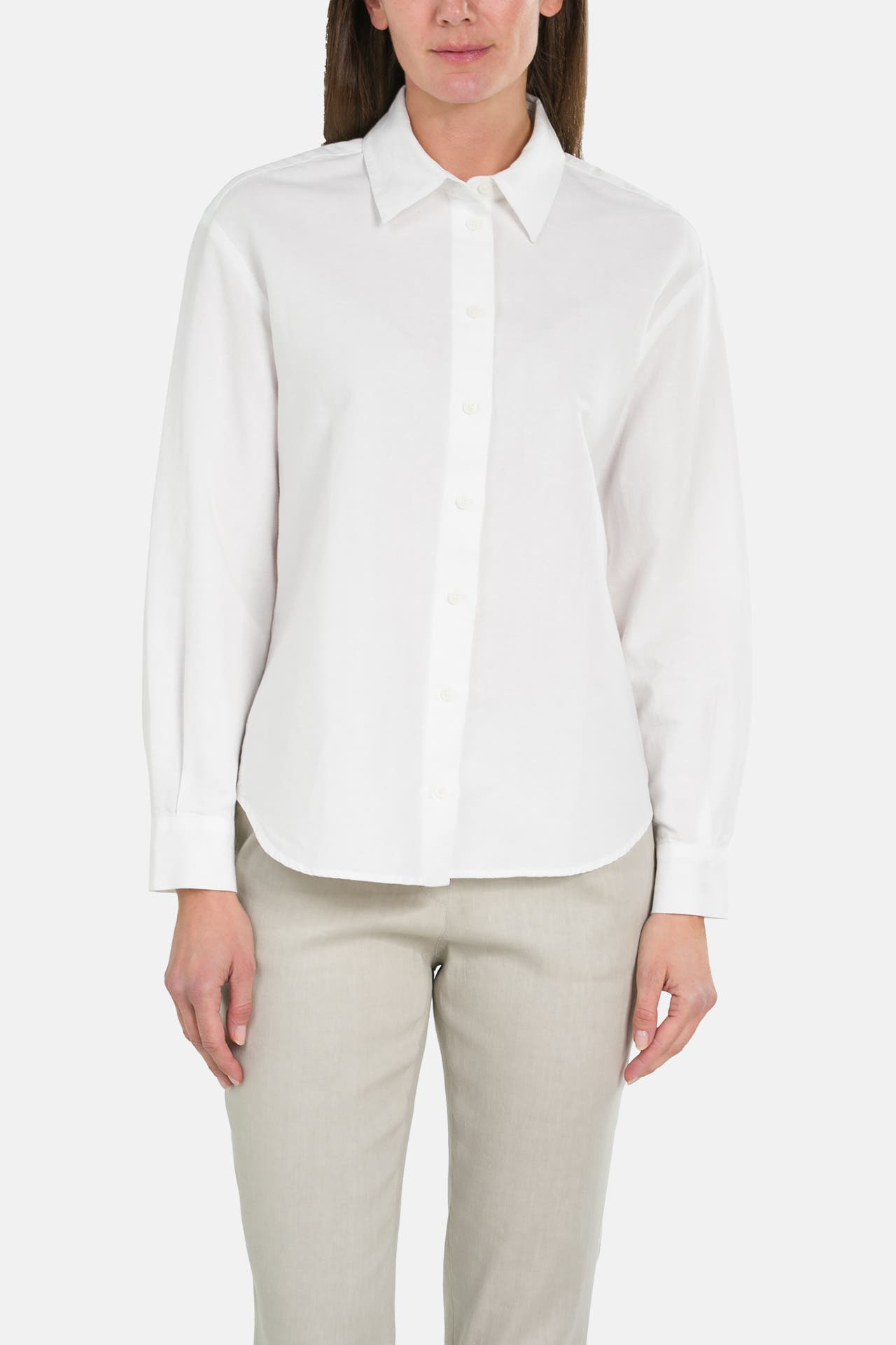 MARC O'POLO DENIM Leinenmix-Bluse weiß, Bild 1