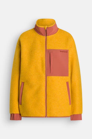 SMARTWOOL Wollmix-Fleecejacke zweifarbig