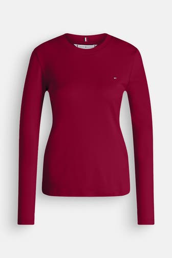 TOMMY HILFIGER Longsleeve dunkelrot