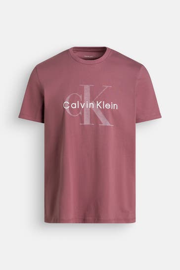 CK JEANS T-Shirt dunkelrosa