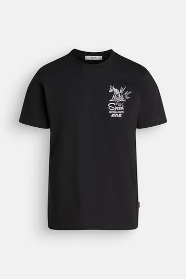 REPLAY T-Shirt schwarz