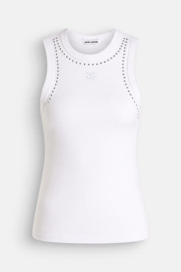 DKNY Top 'Dome' weiß