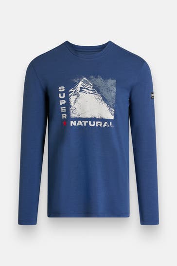 SUPER.NATURAL Baselayer azurblau