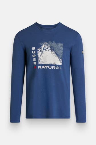 SUPER.NATURAL Baselayer azurblau