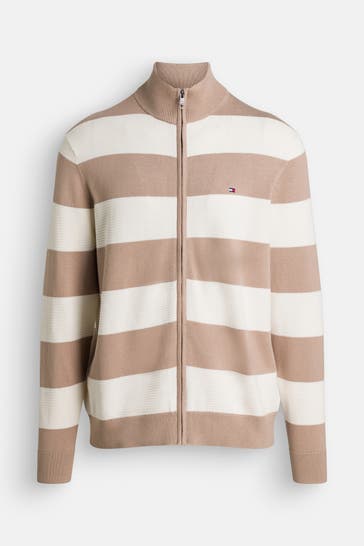 TOMMY HILFIGER Strickjacke gestreift