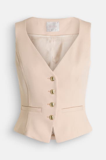GUESS Anzugsweste 'Fatima' hellbraun