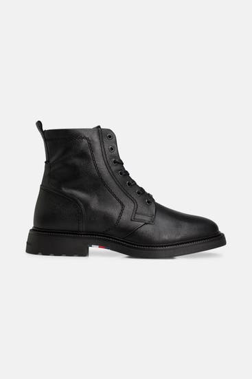 TOMMY HILFIGER - Schnürstiefel 'Soho' schwarz