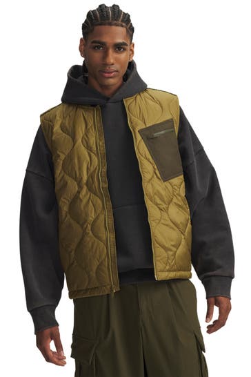 UNDER ARMOUR Weste 'Heritage' oliv