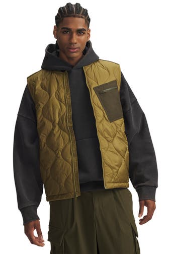UNDER ARMOUR Weste 'Heritage' oliv