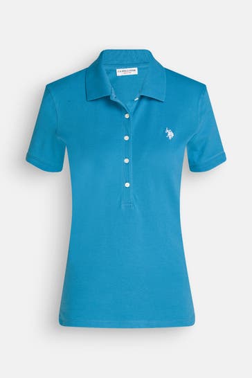 U.S. POLO ASSN. Polo-Shirt 'Mya' blau