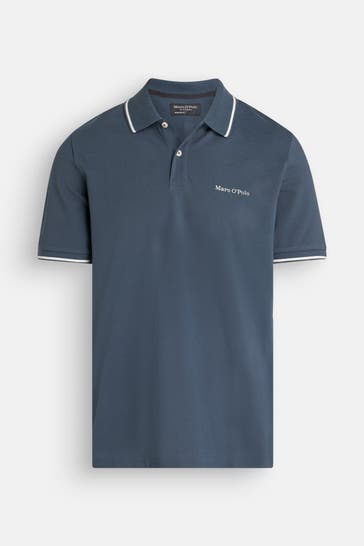 MARC O'POLO Polo-Shirt graublau