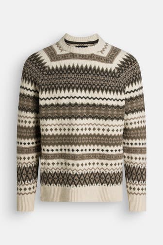 BARBOUR Wollmix-Pullover gemustert