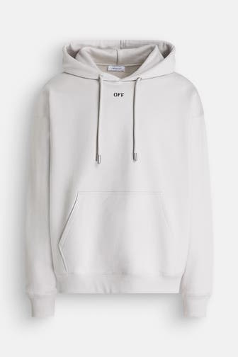 OFF-WHITE Hoodie hellgrau
