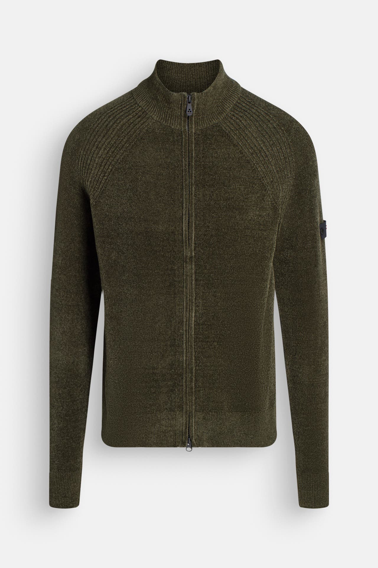 PEUTEREY Strickjacke 'Denis' waldgrün, Bild 1