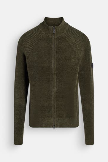 PEUTEREY Strickjacke 'Denis' waldgrün