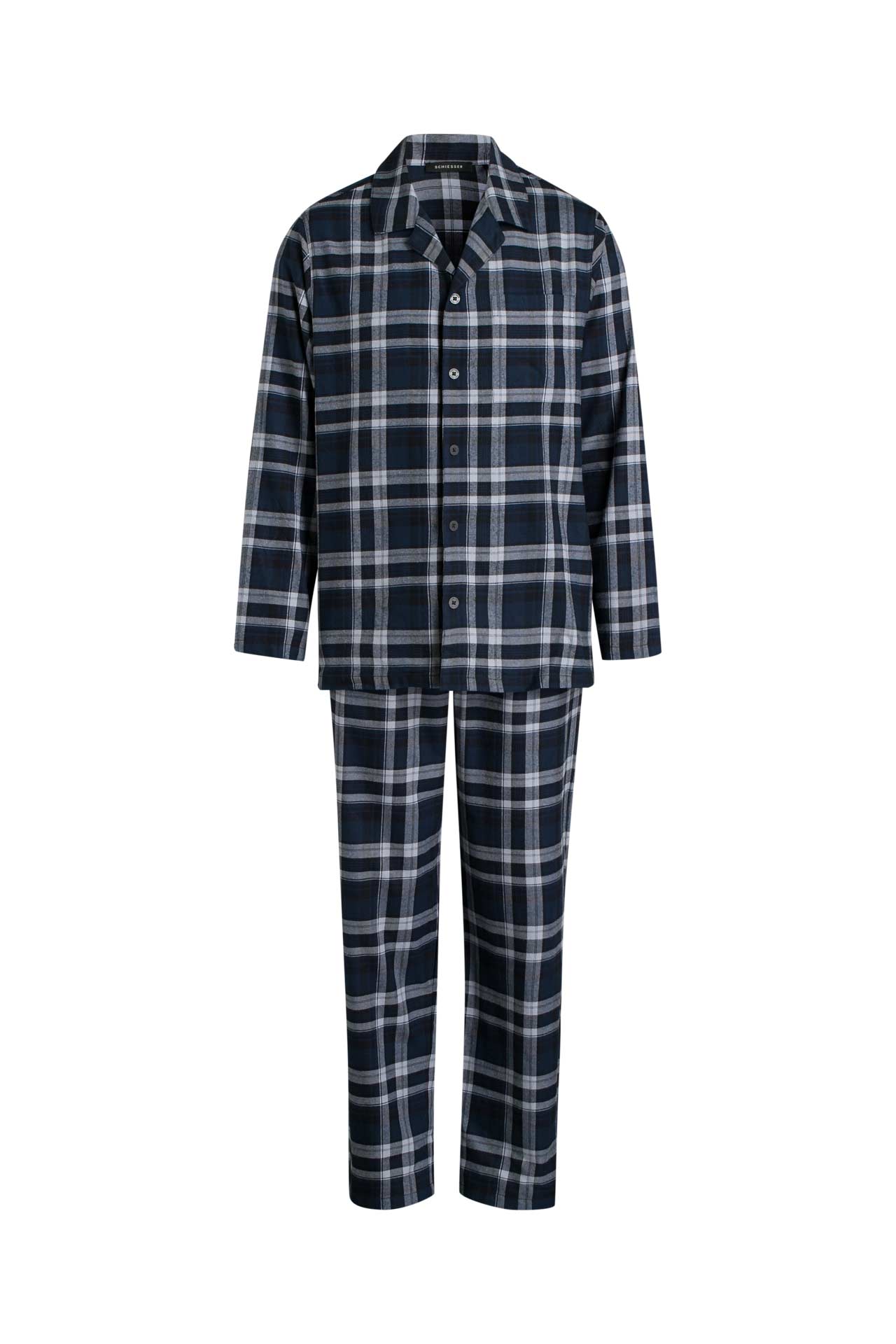 Flanell-Pyjama kariert - SCHIESSER » günstig online kaufen ...