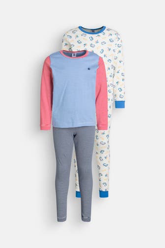 PETIT BATEAU 2er Pack Pyjamas mehrfarbig